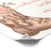 フローラカウボーイエレガントブーツフラワーバーポスター看板 ポスター (角)