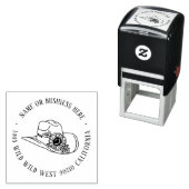 フローラカウボーイハット名前をカスタムする差出人住所 セルフインキングスタンプ (インサイチュ)