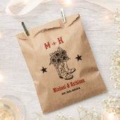 フローラカウボーイブーツウェスタン素朴カントリー結婚ズ フェイバーバッグ (クリップ留めされた状態)