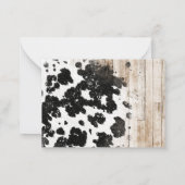 フローラカウボーイブーツブライダルシャワーありがとう ノートカード (裏面)