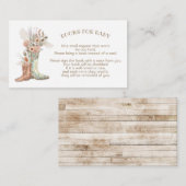 フローラカウボーイブーツベビー エンクロージャーカード (正面/裏面)