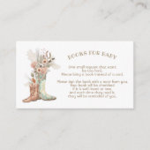 フローラカウボーイブーツベビー エンクロージャーカード (正面)