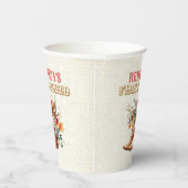 フローラカウボーイブーツ1stロデオ誕生日紙カップ 紙コップ (右)