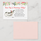 フローラカウママのベリーガールシャワーの大きさ エンクロージャーカード (正面/裏面)