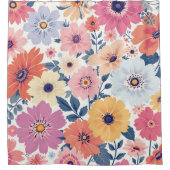 フローラカスケードシャワーカーテン シャワーカーテン (正面)