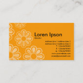 フローラカスケード – オレンジ 名刺 (裏面)