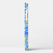 フローラカスケード：青い花シームレスパターン Case-Mate iPhoneケース (裏面 / 左)