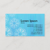 フローラカスケード – 青テクス絵を描チャ 名刺 (裏面)