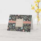 フローラカスタマイズおもしろいインスピリシティトレンディーノテカード カード (黄色い花)