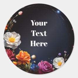 フローラカスタマイズ可能なステッカーパーティー/結婚式 ラウンドシール