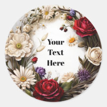 フローラカスタマイズ可能なステッカーパーティー/結婚式