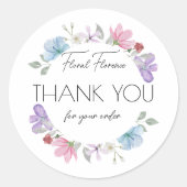 フローラカスタムありがとう ラウンドシール (正面)