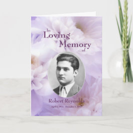 フローラカスタムの写真がLoving Memory Card 案内状