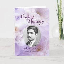 フローラカスタムの写真がLoving Memory Card 案内状