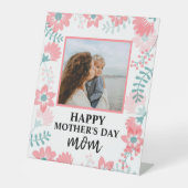 フローラカスタムの母の日の赤い女性の愛 台座サイン (正面)