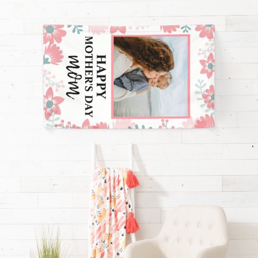 フローラカスタムの母の日の赤い女性の愛 横断幕 (インサイチュ)