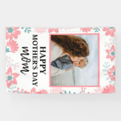 フローラカスタムの母の日の赤い女性の愛 横断幕 (横)