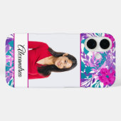 フローラカスタムの花をパーソナライズ Case-Mate iPhoneケース (裏面 (横))