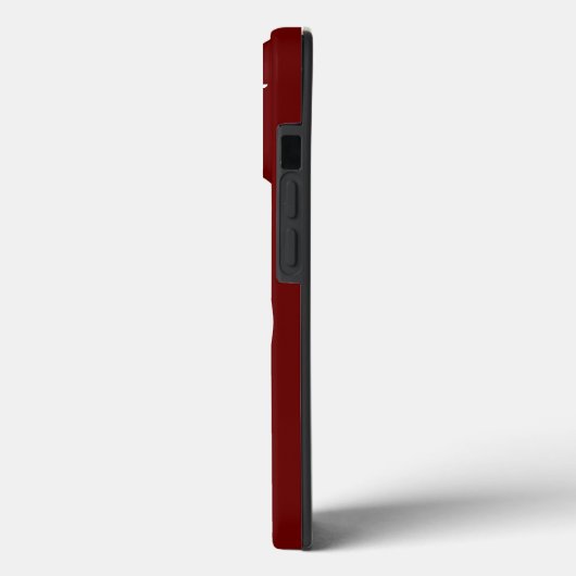 フローラカスタムをテーマにしたシックなブルゴーニュ写真モノグラム Case-Mate iPhoneケース (裏面 / 左)