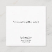 フローラカスタムアールデコスタッドイヤリングディスプレイカード 予約カード (裏面)