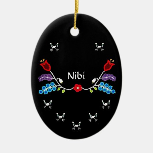 フローラカスタムオジベ セラミックオーナメント (正面)