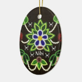 フローラカスタムクマとアローズ セラミックオーナメント (左)