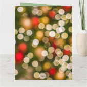 フローラカスタムクリスマス平和サイン《写真》ぼけ味灯 カード (裏面)