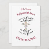 フローラカスタムクロスのカード取得 招待状 (正面/裏面)