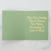 フローラカスタムケルトのクリスマスノットピースサイン カード (内部)