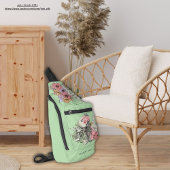 フローラカスタムスカルグリーンリー スリングバッグ