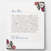 フローラカスタムノート手書きラブレター フォトプラーク (正面)