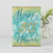 フローラカスタムハッピー80th誕生日カード シーズンカード (スタンド正面)