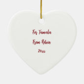 フローラカスタムハートメンターありがとう セラミックオーナメント (裏面)