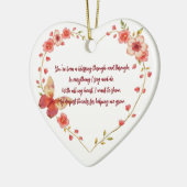 フローラカスタムハートメンターありがとう セラミックオーナメント (左)