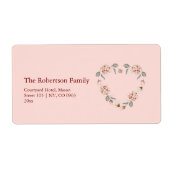 フローラカスタムハート ラベル (正面)