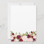 フローラカスタムバプテスマ 招待状 (裏面)