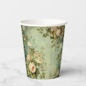 フローラカスタムバラグリーナリーBIrthdayパーティー 紙コップ (裏面)