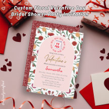 フローラカスタムバレンタインデーブライダルシャワーパーティー