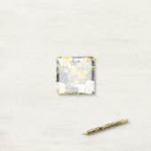 フローラカスタムパンジー模様ステッキ ポストイット (デスク上)