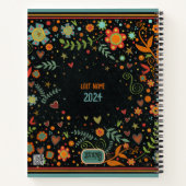 フローラカスタムファミリ写真名日付バケット・リスト ノートブック (裏面)