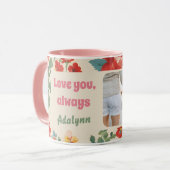 フローラカスタムフォトバレンタイン10代のプレゼント マグカップ (正面左)