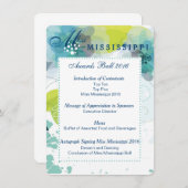 フローラカスタムページェント賞ボールプログラムカード メニュー (正面/裏面)