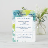 フローラカスタムページェント賞ボールプログラムカード メニュー (スタンド正面)