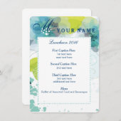 フローラカスタムページンランチョンプログラムカード メニュー (正面/裏面)