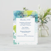 フローラカスタムページンランチョンプログラムカード メニュー (スタンド正面)