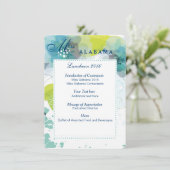 フローラカスタムページンランチョンプログラムカード メニュー (スタンド正面)