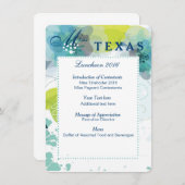 フローラカスタムページンランチョンプログラムカード メニュー (正面/裏面)