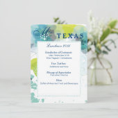 フローラカスタムページンランチョンプログラムカード メニュー (スタンド正面)