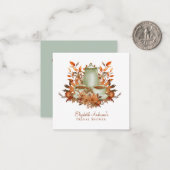 フローラカスタムボホテラコッタパーティーイベント ノートカード (正面/裏面インサイチュ)