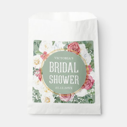 フローラカスタムボホブライダルシャワー フェイバーバッグ (正面)